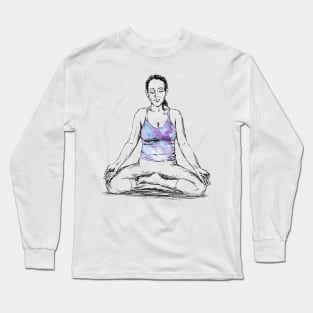 Ohm Meditation Image Long Sleeve T-Shirt